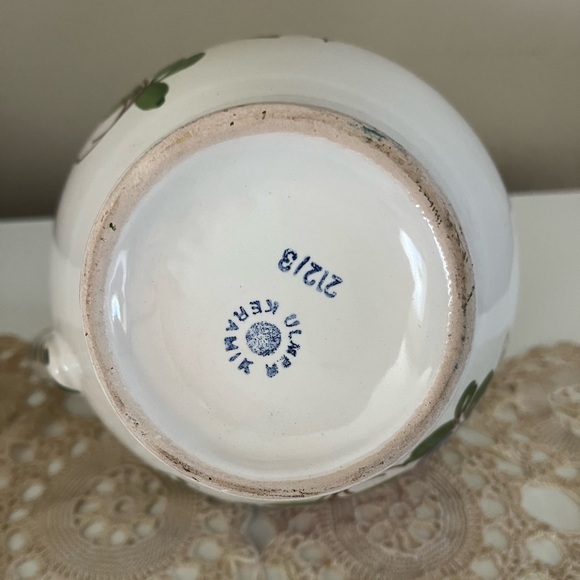German pitcher Ulmer Keramik hand painted numbered 212/3 - Picture 5 of 5
